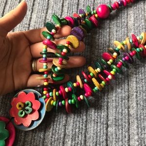 Vtg boho Statement Necklace